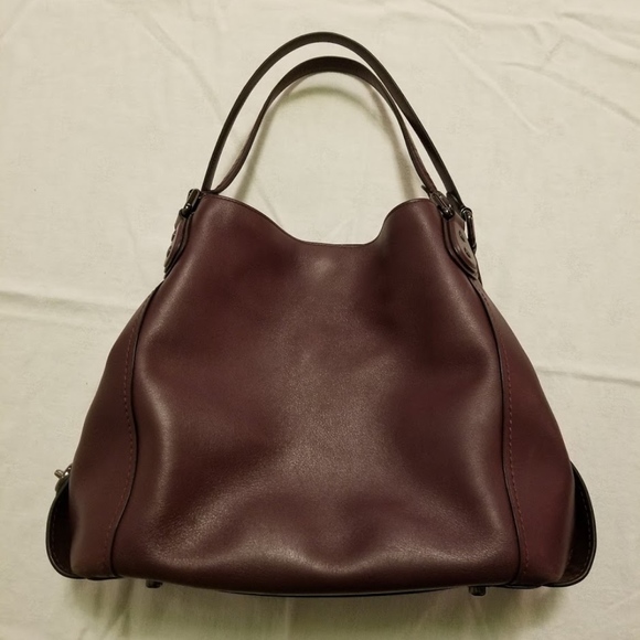 coach edie 42 oxblood